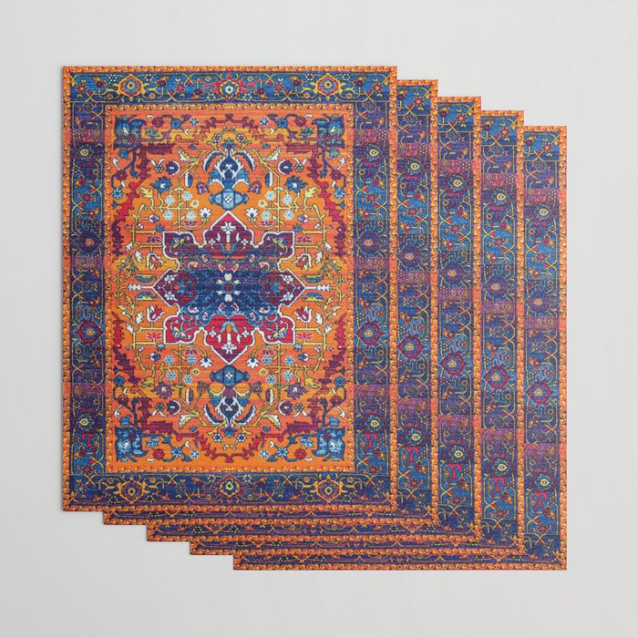 Saffron Elegance: Timeless Berber Atlas Moroccan Aesthetics Wrapping Paper Gallery Image 3