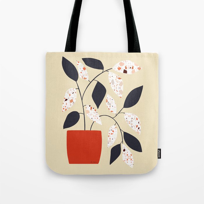 Plants and terrazzo Tote Bag Gallery Image 1