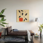 Plants and terrazzo Wood Wall Art Gallery Image 2