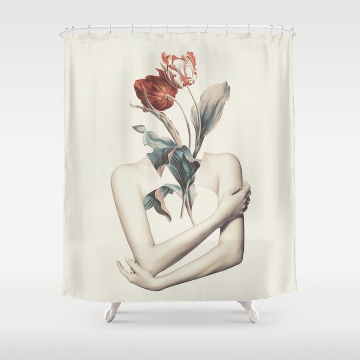 Inner beauty-collage Shower Curtain Gallery Image 1