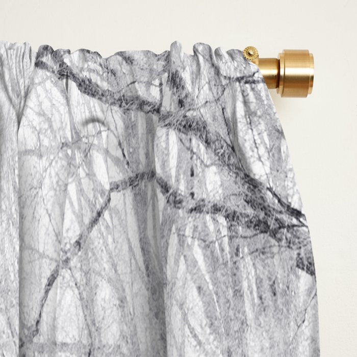 Snowy Park Window Curtain Gallery Image 2