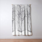 Snowy Park Window Curtain Gallery Image 3