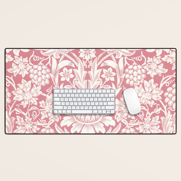 William Morris Sunflowers Pink Vintage Floral  Desk Mat Gallery Image 1