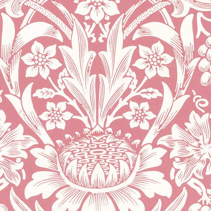 William Morris Sunflowers Pink Vintage Floral  Coffee Mug Gallery Image 2