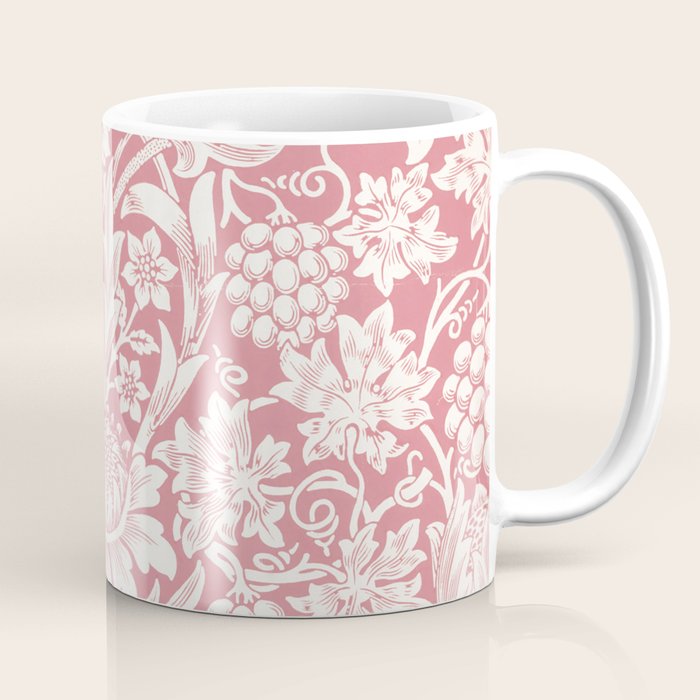 William Morris Sunflowers Pink Vintage Floral  Coffee Mug Gallery Image 1