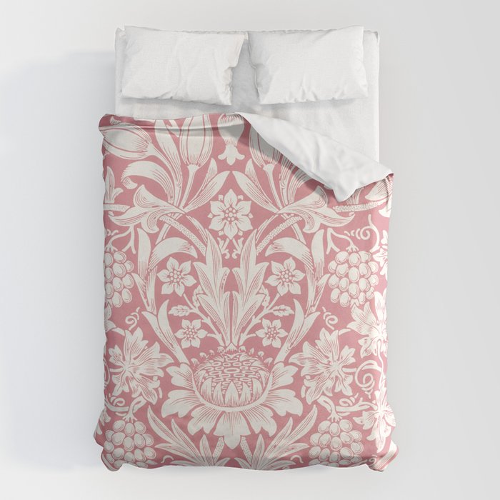 William Morris Sunflowers Pink Vintage Floral  Duvet Cover Gallery Image 1