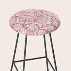 William Morris Sunflowers Pink Vintage Floral  Stool Gallery Image 2