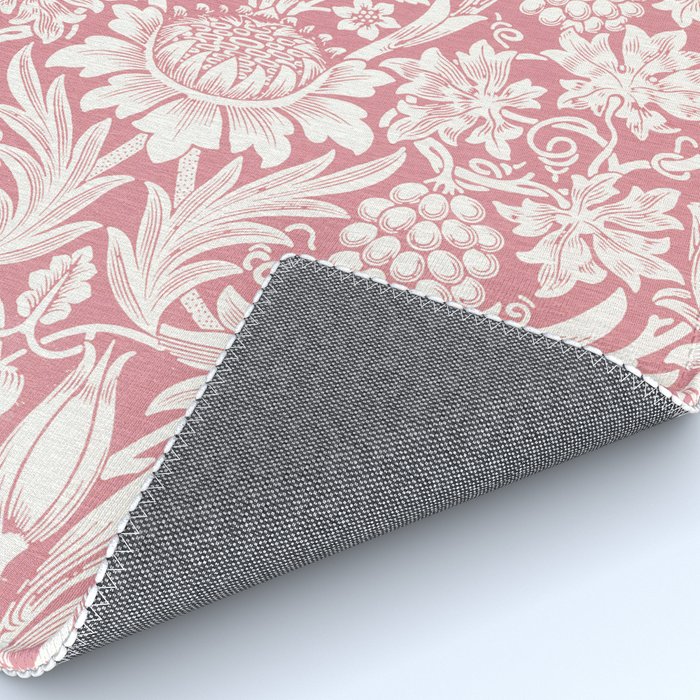 William Morris Sunflowers Pink Vintage Floral  Rug Gallery Image 4