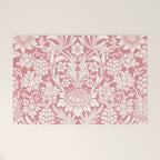 William Morris Sunflowers Pink Vintage Floral  Welcome Mat Gallery Image 1