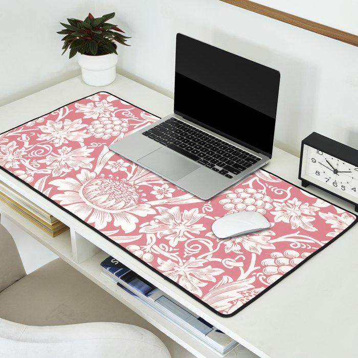 William Morris Sunflowers Pink Vintage Floral  Desk Mat Gallery Image 2