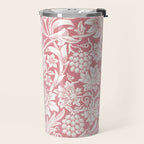 William Morris Sunflowers Pink Vintage Floral  Travel Mug Gallery Image 2