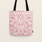 William Morris Sunflowers Pink Vintage Floral  Tote Bag Gallery Image 1