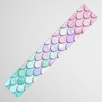 Cute Mermaid Pattern, Pink, Purple, Teal, Pastel Aesthetics Table Runner Gallery Image 3