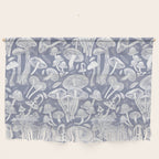 Delicious Autumn botanical poison IV // blue grey background Wall Hanging Gallery Image 1