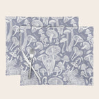 Delicious Autumn botanical poison IV // blue grey background Placemat Gallery Image 1