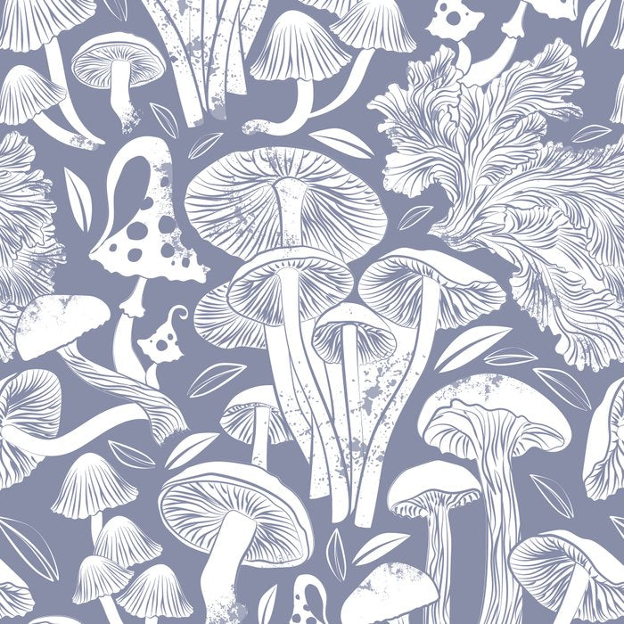 Delicious Autumn botanical poison IV // blue grey background Coffee Mug Gallery Image 2