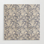 Delicious Autumn botanical poison IV // blue grey background Wood Wall Art Gallery Image 1