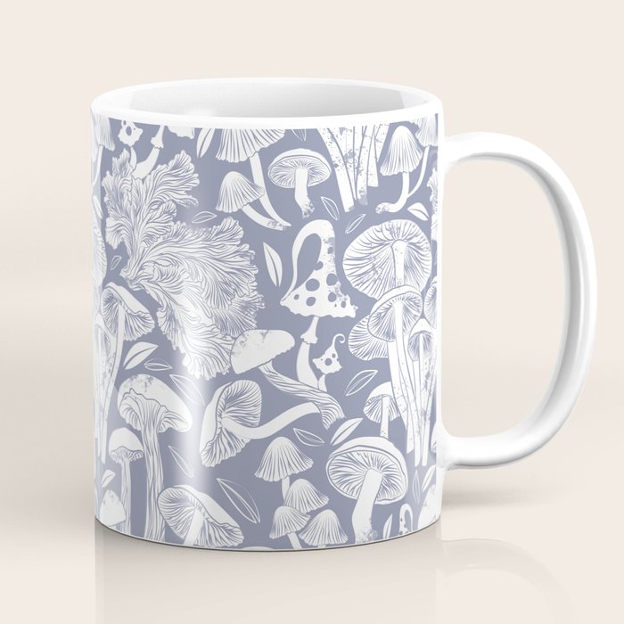 Delicious Autumn botanical poison IV // blue grey background Coffee Mug Gallery Image 1