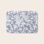 Delicious Autumn botanical poison IV // blue grey background Bath Mat Gallery Image 1