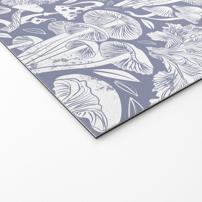 Delicious Autumn botanical poison IV // blue grey background Welcome Mat Gallery Image 2