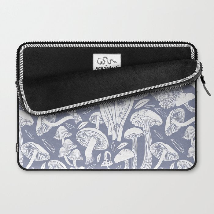 Delicious Autumn botanical poison IV // blue grey background Laptop Sleeve Gallery Image 2