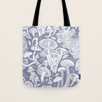 Delicious Autumn botanical poison IV // blue grey background Tote Bag Gallery Image 1