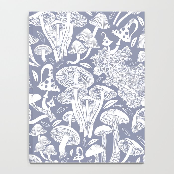 Delicious Autumn botanical poison IV // blue grey background Notebook Gallery Image 4