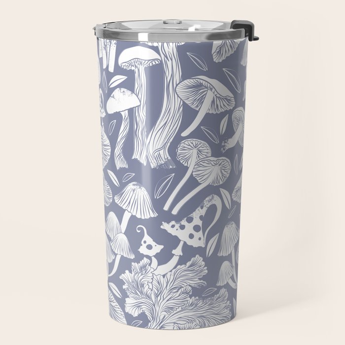 Delicious Autumn botanical poison IV // blue grey background Travel Mug Gallery Image 2
