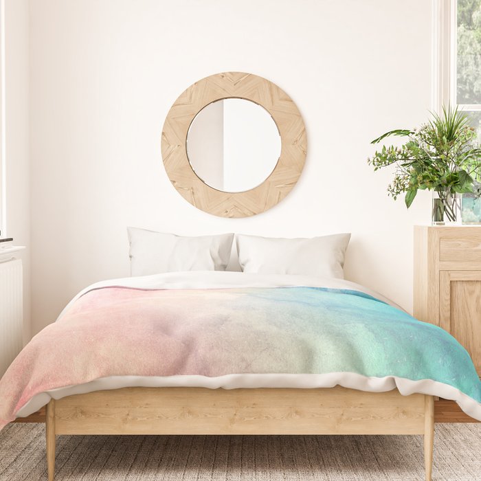 Fire and Ice - Watercolor Painting Duvet Cover Gallery Image 3
