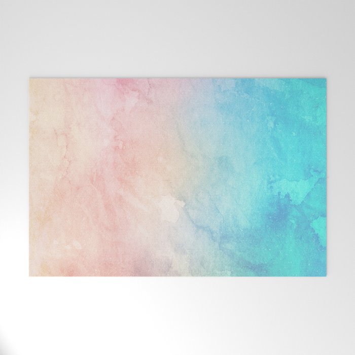 Fire and Ice - Watercolor Painting Welcome Mat Gallery Image 1