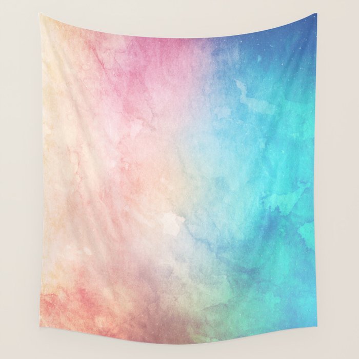 Fire and Ice - Watercolor Painting Wall Tapestry Gallery Image 4