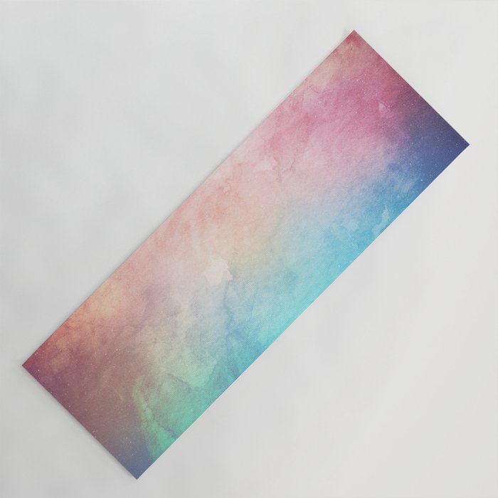 Fire and Ice - Watercolor Painting Yoga Mat Gallery Image 1