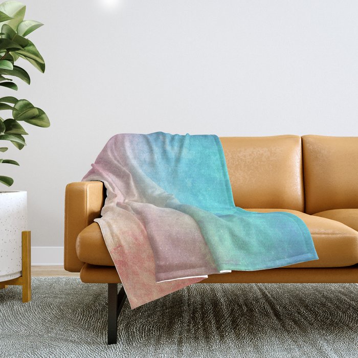 Fire and Ice - Watercolor Painting Throw Blanket Gallery Image 1