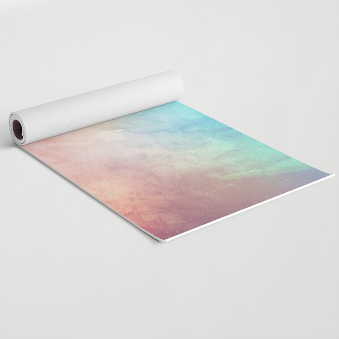 Fire and Ice - Watercolor Painting Yoga Mat Gallery Image 2