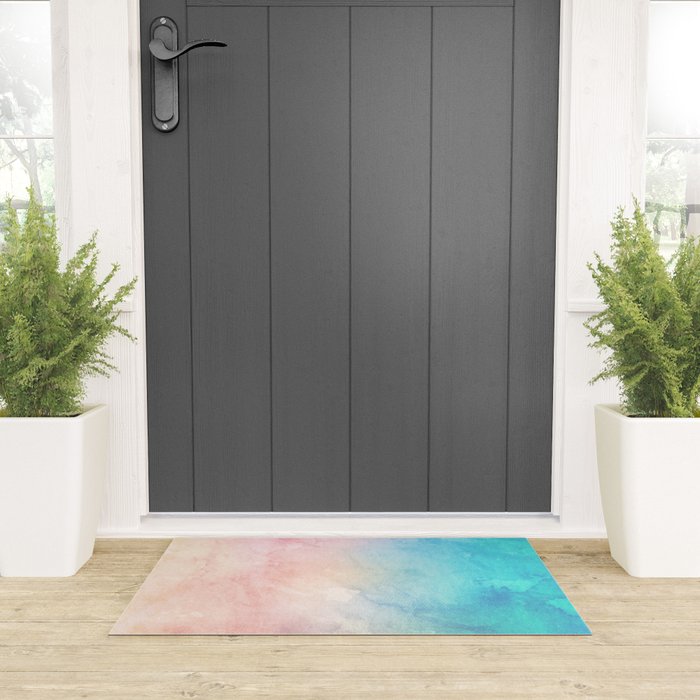 Fire and Ice - Watercolor Painting Welcome Mat Gallery Image 3