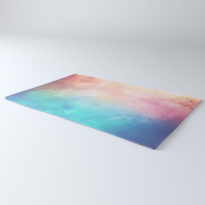 Fire and Ice - Watercolor Painting Rug Gallery Image 3