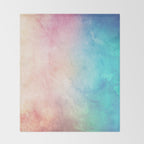 Fire and Ice - Watercolor Painting Throw Blanket Gallery Image 2