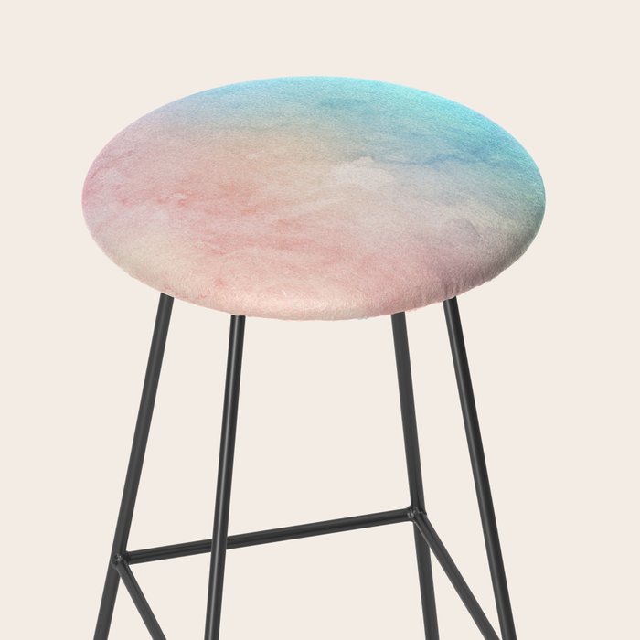 Fire and Ice - Watercolor Painting Stool Gallery Image 2