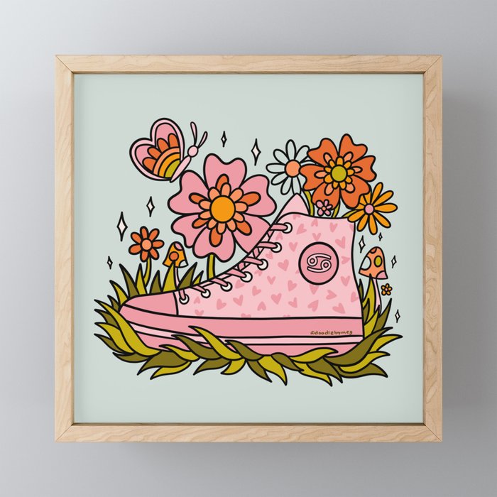 Cancer Zodiac Sneaker Mini Art Print Gallery Image 1