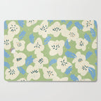 Bold flowers in my garden on chalky green Cutting Board Gallery Image 1