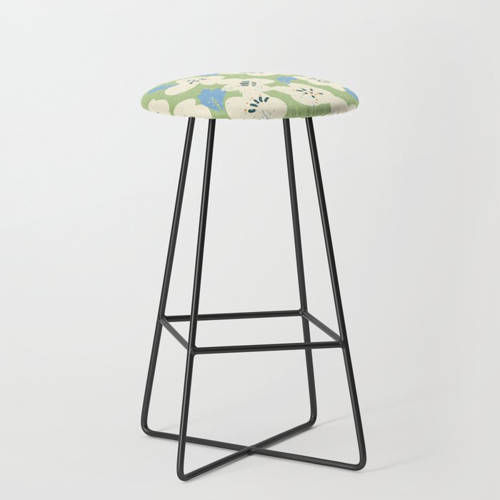 Bold flowers in my garden on chalky green Stool Gallery Image 1