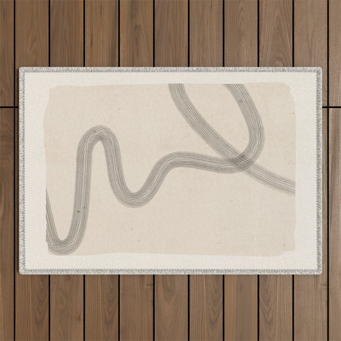 Minimal Abstract Art 19 Outdoor Rug Gallery Image 1