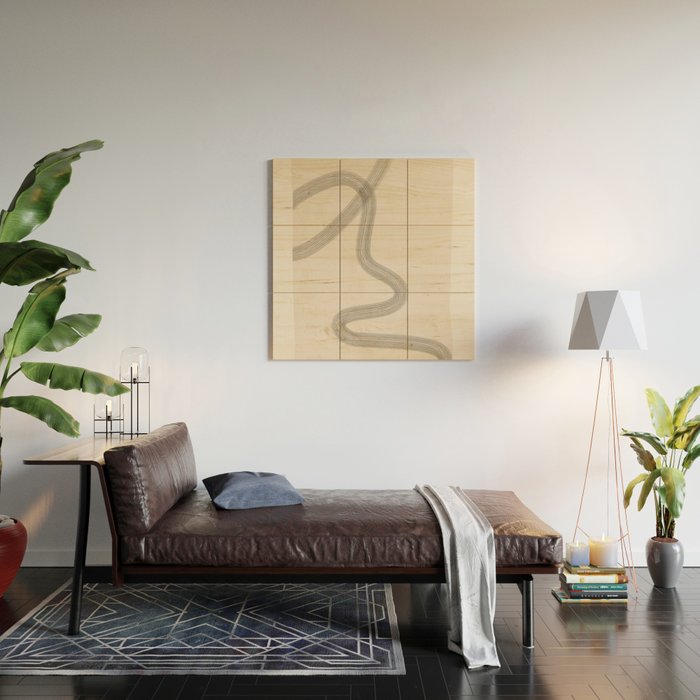 Minimal Abstract Art 19 Wood Wall Art Gallery Image 2