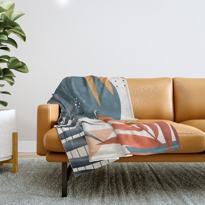 Nature Geometry XX Throw Blanket Gallery Image 1