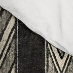 Canyon Stripe - black and cream Comforter Gallery Image 4