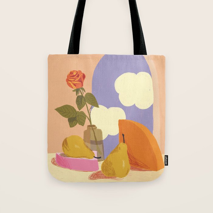 Rose and pears Tote Bag Gallery Image 1