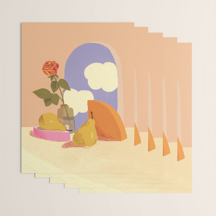 Rose and pears Wrapping Paper Gallery Image 3