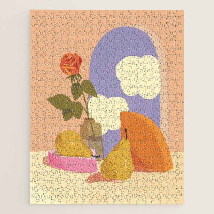 Rose and pears Jigsaw Puzzle Gallery Image 1