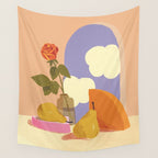 Rose and pears Wall Tapestry Gallery Image 4