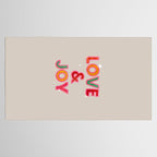 LOVE & JOY Festive Letters Tablecloth Gallery Image 2